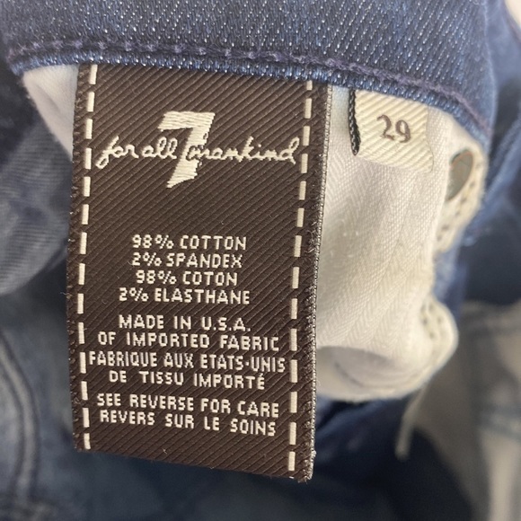 7 For All Mankind Dojo Capri Jeans Size 29 - Picture 6 of 6